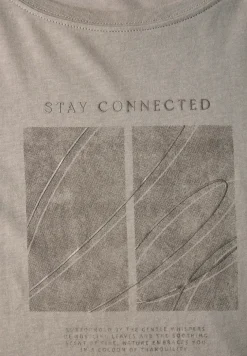 Artwork T-shirt avec turn-up