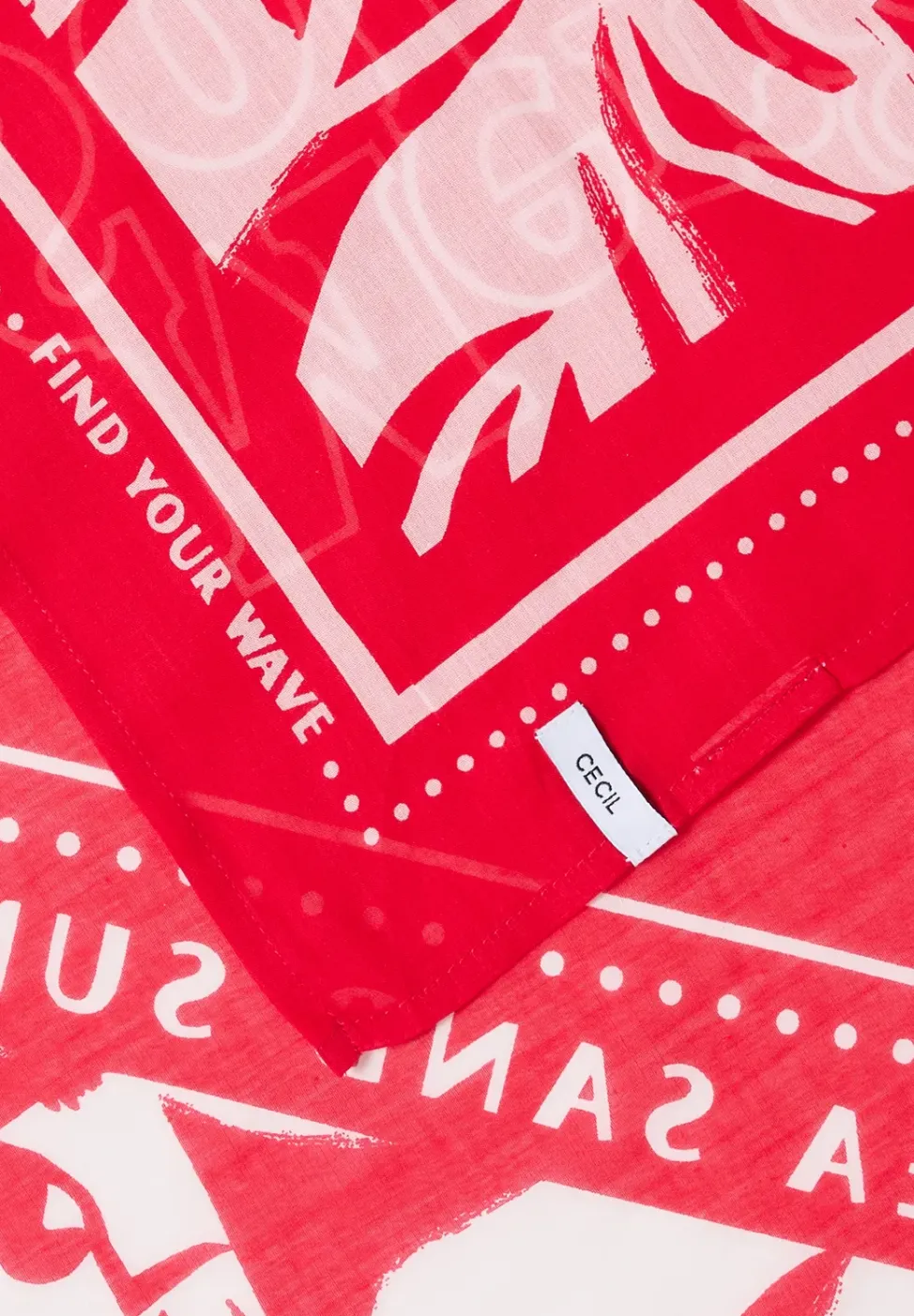 Bandana avec imprimé et wording