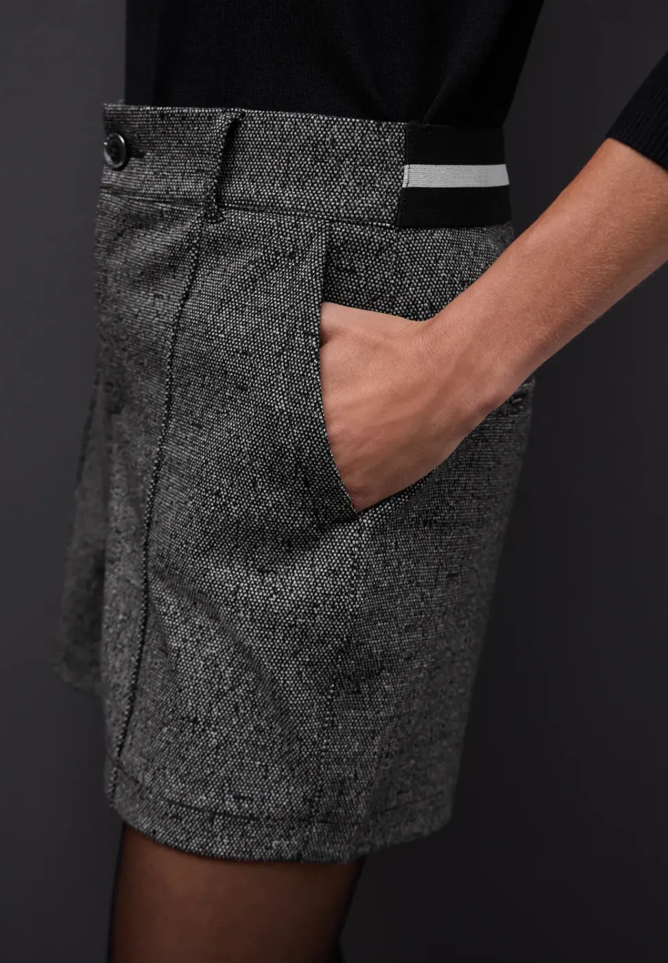 Bermuda jacquard mélangé