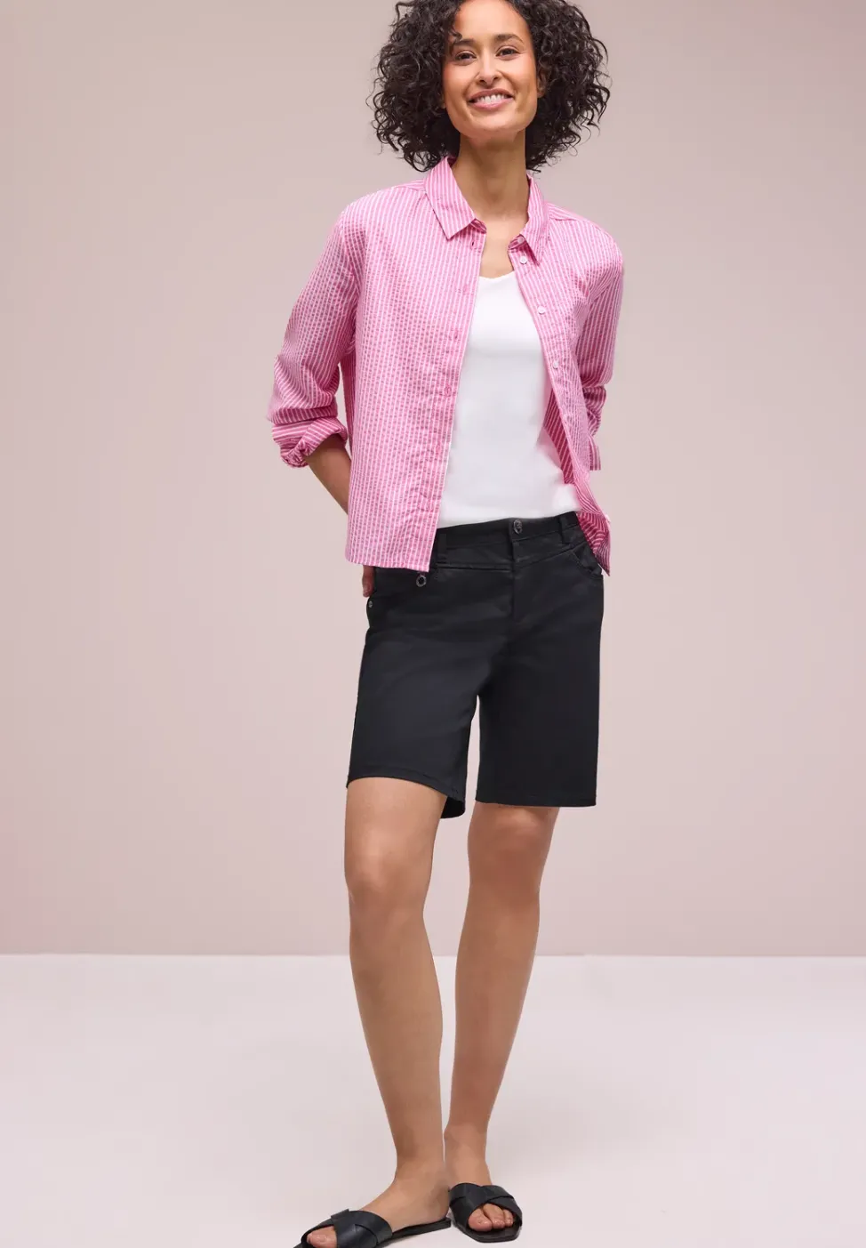 Bermuda Mid Waist en satin