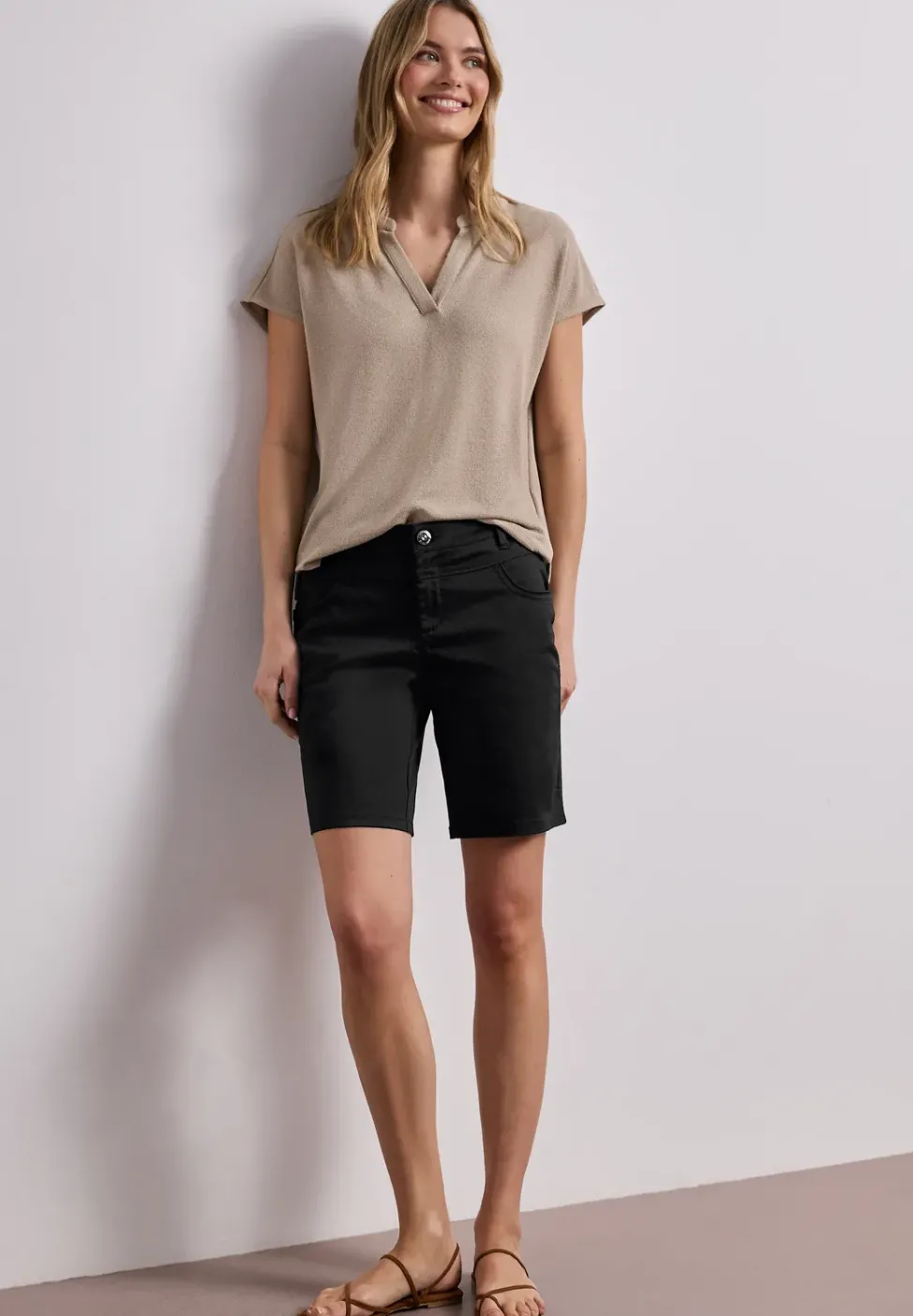 Bermuda Mid Waist en satin