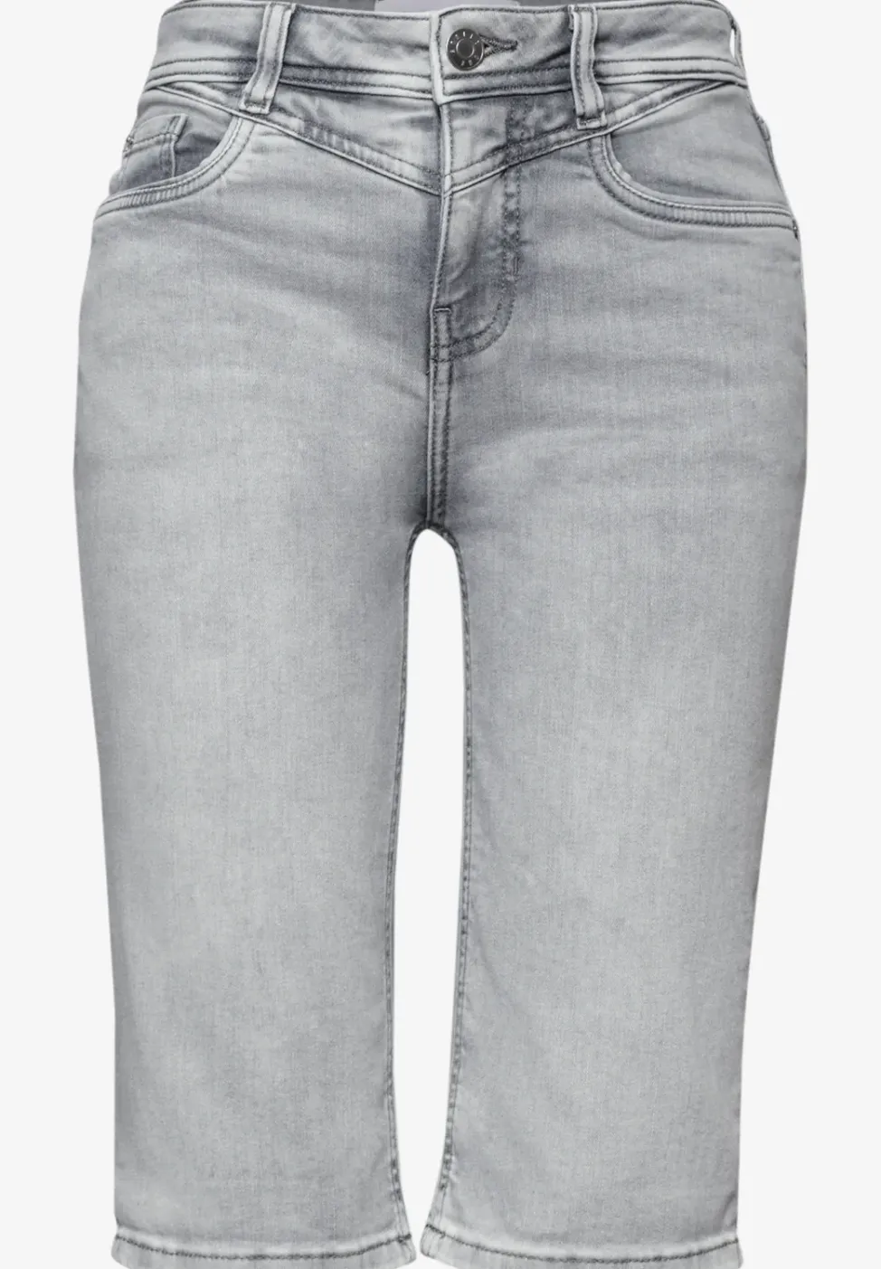 Bermuda slim à revers
