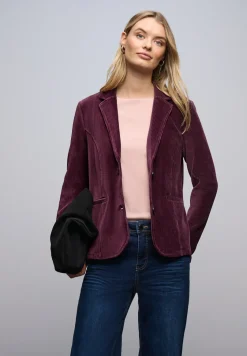 Blazer en velours côtelé doux