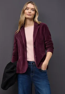 Blazer en velours côtelé doux