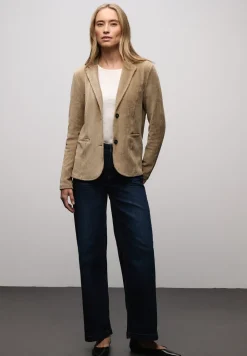 Blazer en velours côtelé doux