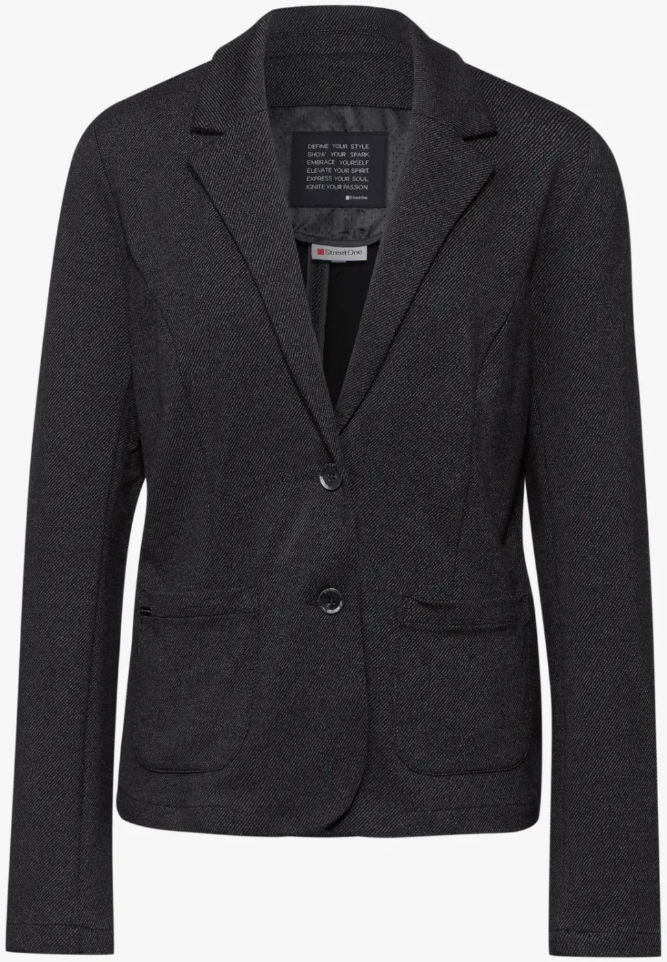 Blazer à look mélangé