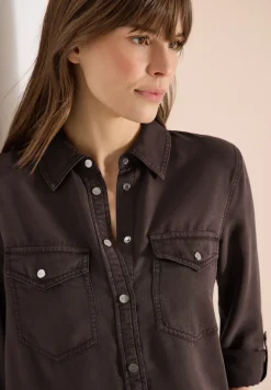 Blouse à col chemise et turn-up