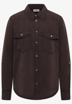 Blouse à col chemise et turn-up