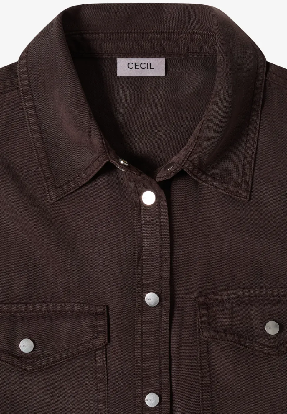 Blouse à col chemise et turn-up