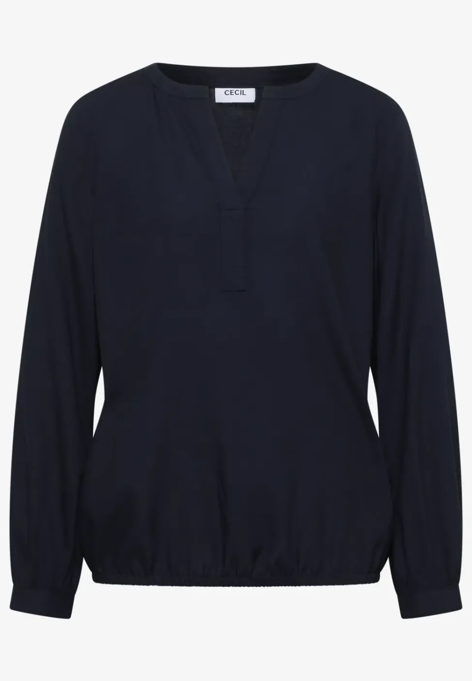 Blouse à col fendu