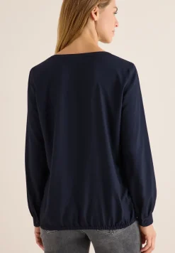 Blouse à col fendu