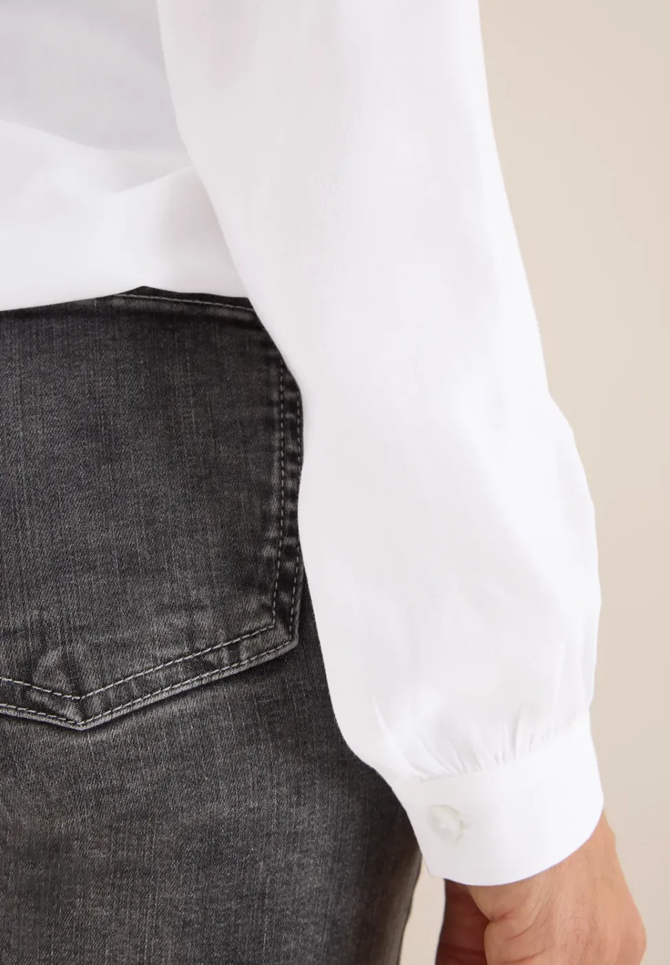Blouse à col fendu