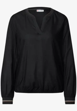 Blouse à col fendu avec bande