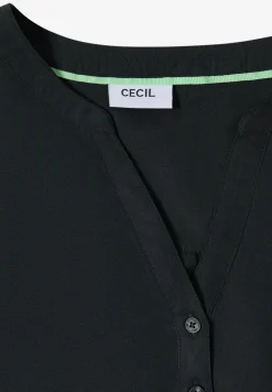 Blouse à manches 3/4 avec col fendu