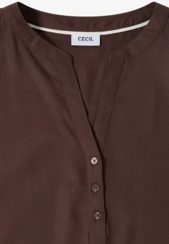 Blouse à manches 3/4 avec col fendu