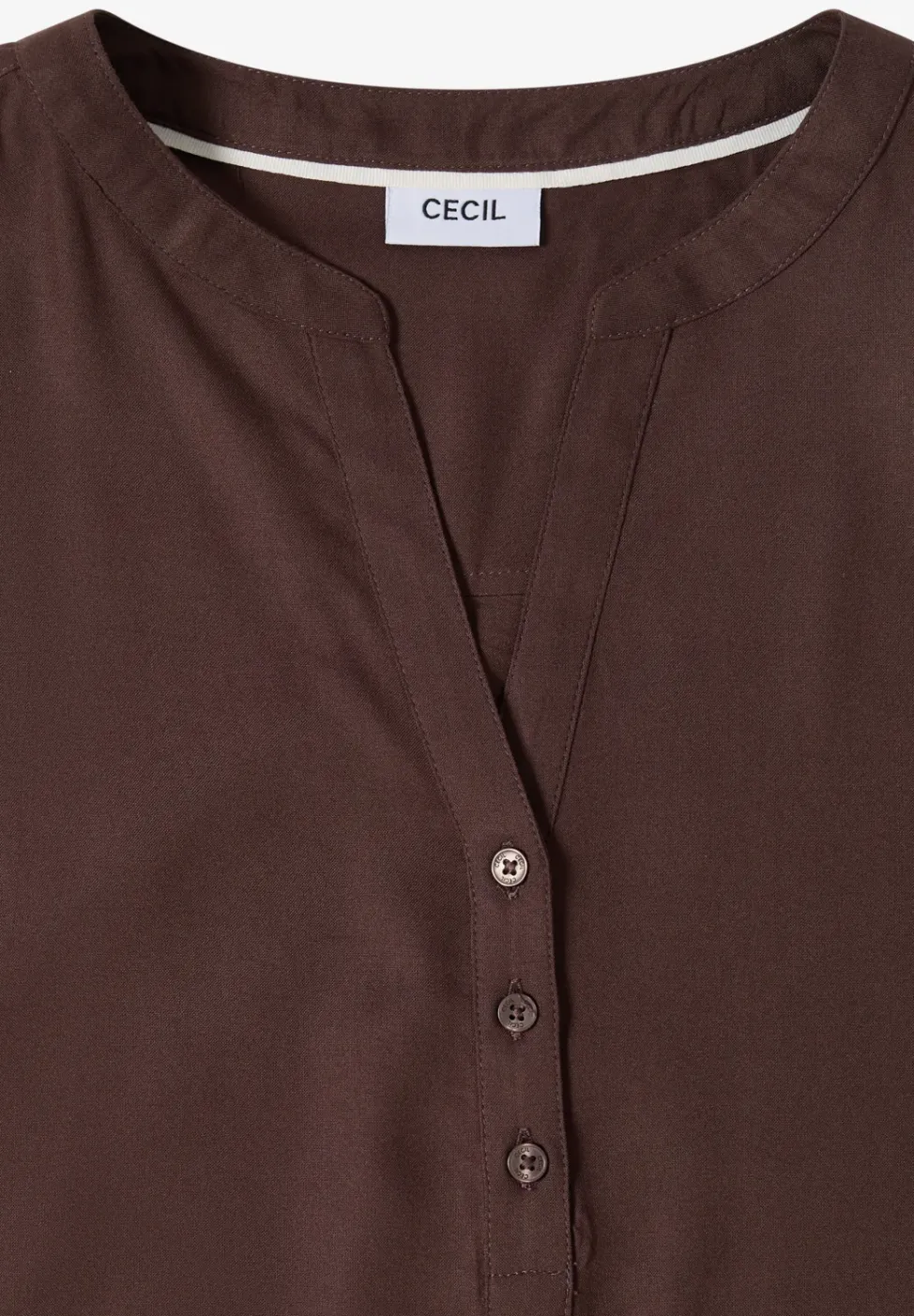 Blouse à manches 3/4 avec col fendu