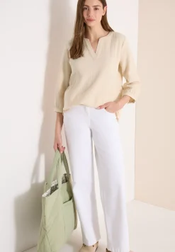 Blouse à manches 3/4 en qualité mousseline
