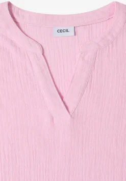 Blouse à manches 3/4 en qualité mousseline