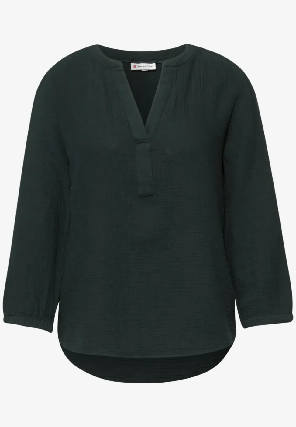 Blouse à manches 3/4 en qualité mousseline