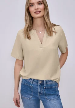 Blouse à manches courtes avec turn-up