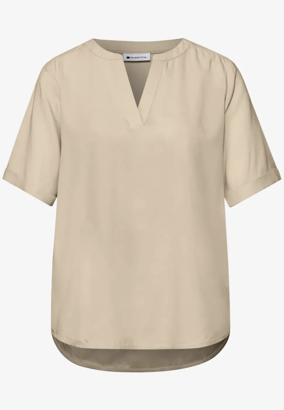 Blouse à manches courtes avec turn-up