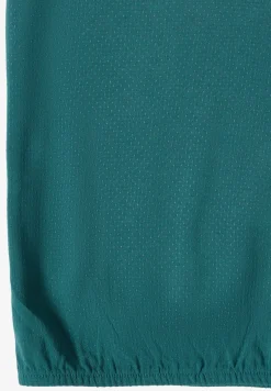 Blouse à manches courtes avec mélange de structures