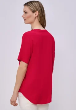 Blouse à manches courtes avec turn-up