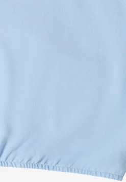 Blouse à manches courtes avec mélange de structures