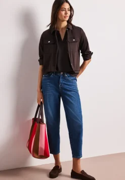Blouse à manches courtes avec turn-up