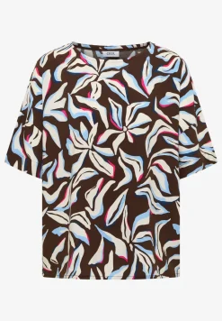 Blouse à manches courtes avec imprimé et boutons