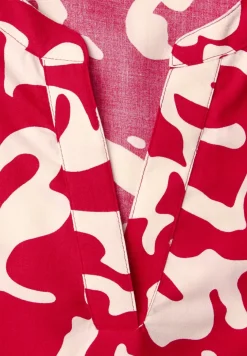 Blouse à manches courtes avec motif floral