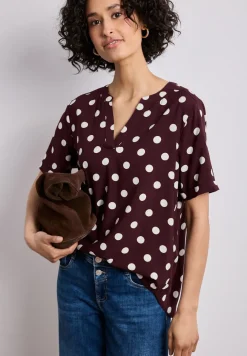 Blouse à manches courtes avec revers