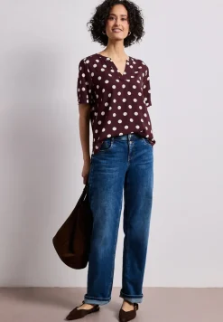 Blouse à manches courtes avec revers