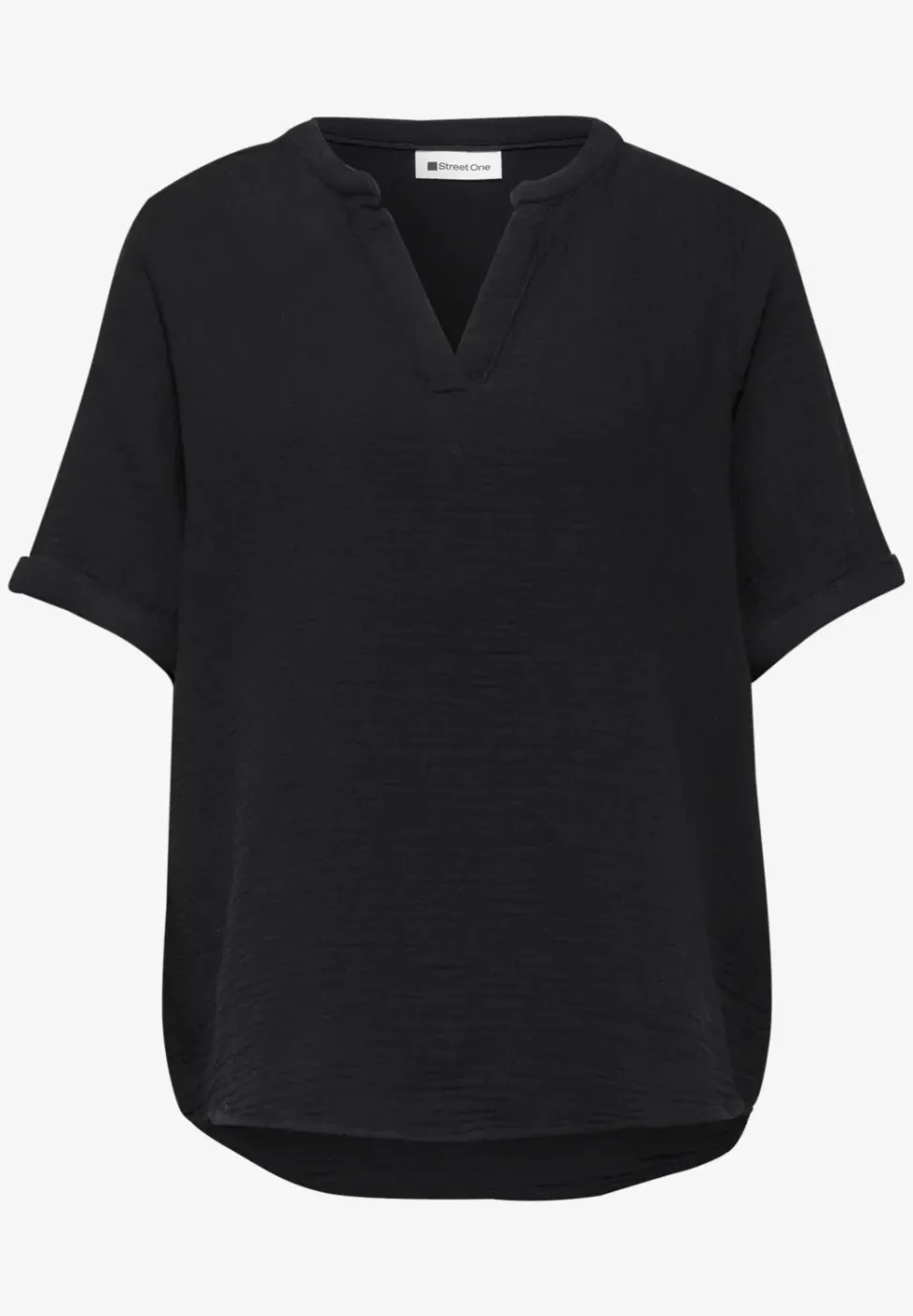 Blouse à manches courtes en qualité mousseline