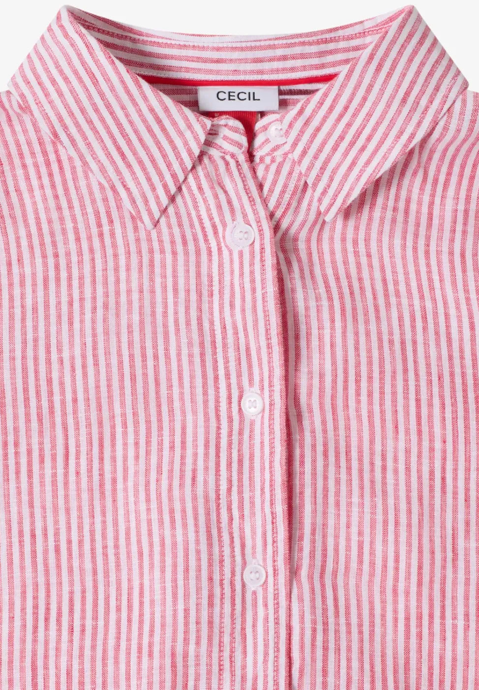 Blouse à manches courtes en pur lin