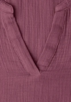 Blouse à manches courtes en qualité mousseline