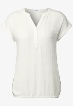 Blouse à manches courtes en mousseline