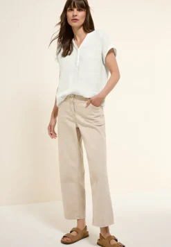 Blouse à manches courtes en mousseline