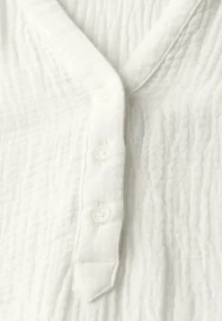 Blouse à manches courtes en mousseline