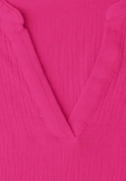 Blouse à manches courtes en qualité mousseline