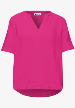 Blouse à manches courtes en qualité mousseline
