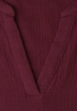 Blouse à manches courtes en qualité mousseline