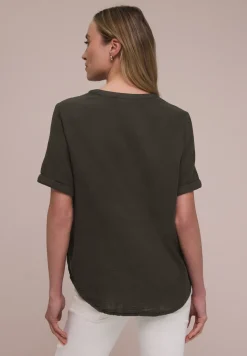 Blouse à manches courtes en qualité mousseline
