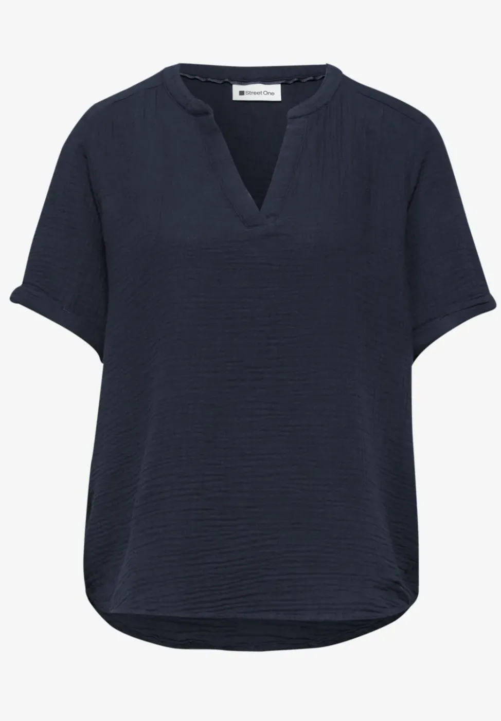 Blouse à manches courtes en qualité mousseline