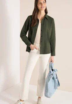 Blouse à manches longues avec structure et boutons