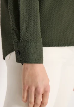 Blouse à manches longues avec structure et boutons
