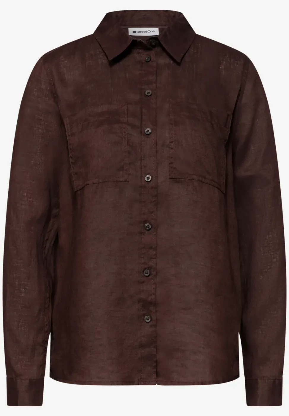 Blouse à manches longues avec poches sur la poitrine