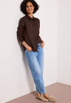 Blouse à manches longues avec poches sur la poitrine