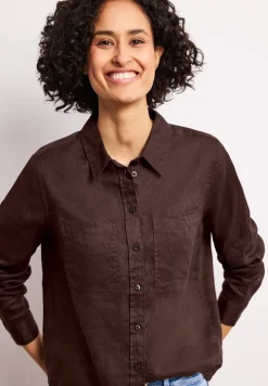 Blouse à manches longues avec poches sur la poitrine