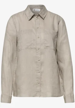Blouse à manches longues avec poches sur la poitrine